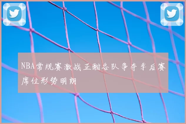 NBA常规赛激战正酣各队争夺季后赛席位形势明朗